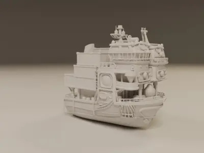 cargo ship 3D print model