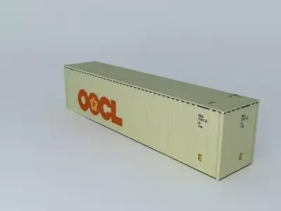 OOCL Container 40 39 Free 3D model