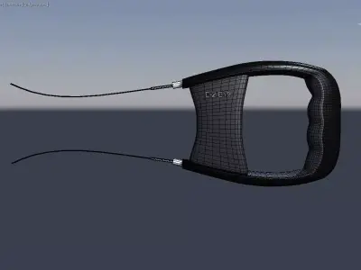 Animated Futuristic Taser Big Stun Gun 3D model