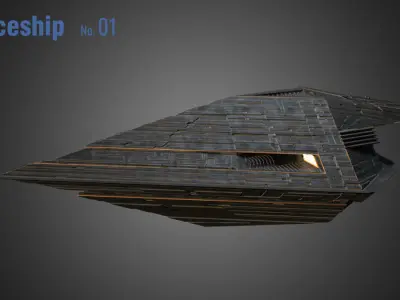 Spaceship 01 3D model