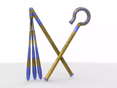whip scepter 3D model