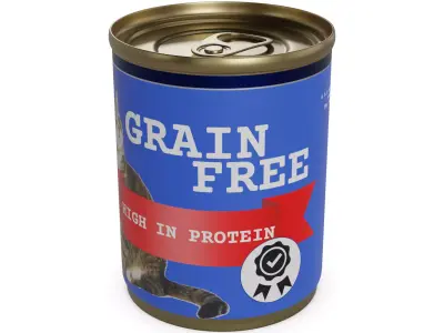 Canned cat food Canned Cat Food 3D model purchase