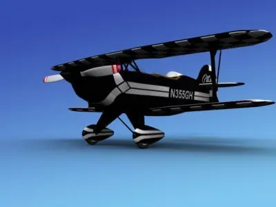 Pitts Special 3D model 6
