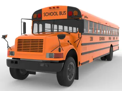Ward Amtran School Bus 3D model