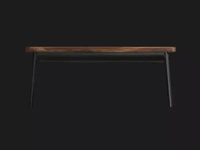 Modern Wooden Table 3D model