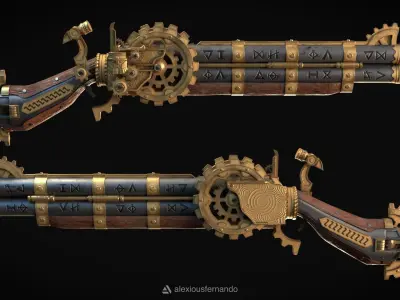 Dwarf Gun - 3D Model 3D model