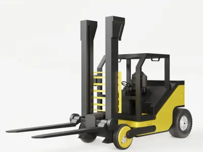 Warehouse Forklift 3D model