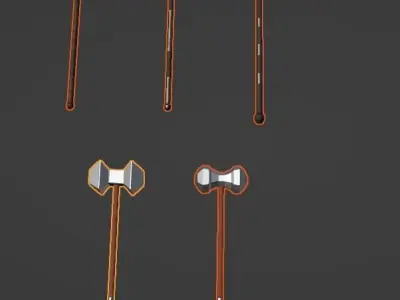 Medieval Weapons  Low-poly 3D model buy