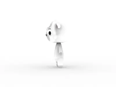 Cartoon Sheep v002 character 3D model