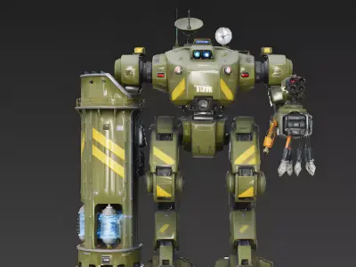 Titan Bastion Engineer 3D Model Low-poly 3D model