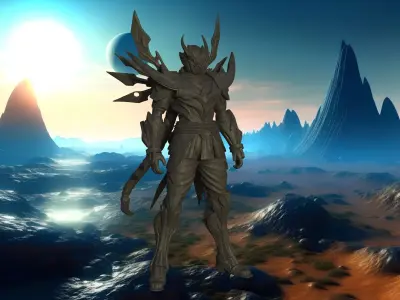Valstrax Monster Dragon Knight Hunter 3D print model