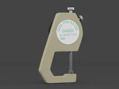 Thickness Gauge Measure Tester 3D model
