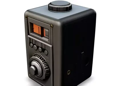 SciFi Retro MultiFunction Device Low-poly 3D model