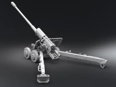 2A36 Giatsint scale model  3D print model