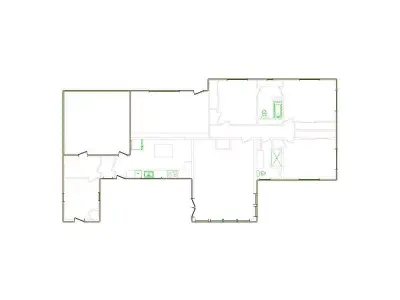 Detailed Exterior Sketch by Interior - 2501-3000 SF - Xactimate 3D model