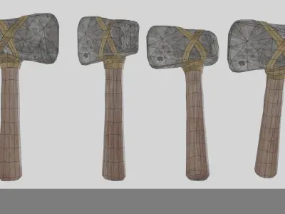 weapons axe 3D model