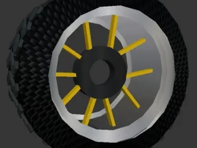 Car Tyre Free low-poly 3D model