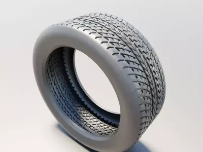 Black tire 3D model