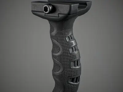 Tactical grip Low-poly 3D model