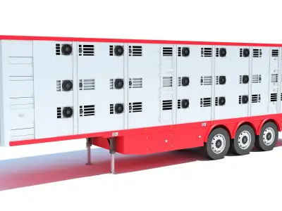  Animal Transport Trailer 3D model