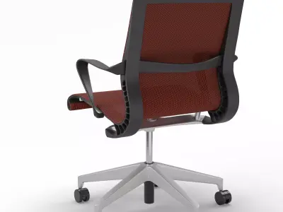 Office Rolling Chair Low-poly 3D model