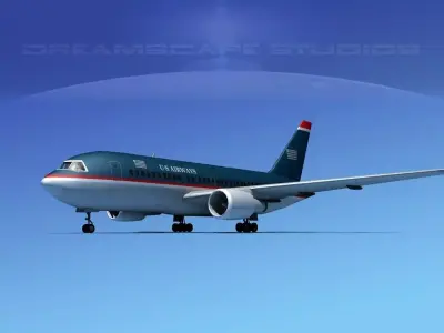 Boeing 767-100 US Air 3D model