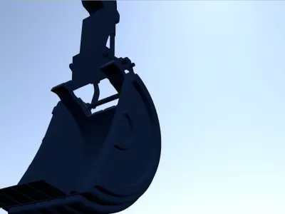 Excavator bucket Low-poly 3D model purchase