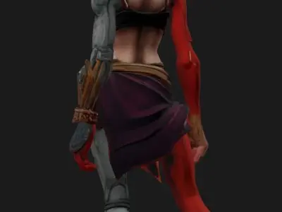 Zialety Half Elf Half-Machine All Hero 3D model