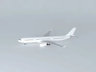 Template Airbus A330 200 Free 3D model