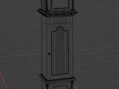 Old Grandfather Clock 3D model purchase