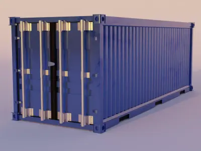 Container shipping Free 3D model buy