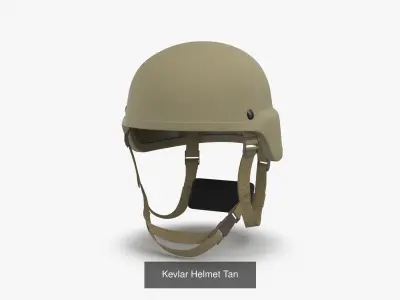 Kevlar Helmet Collection 3D Model Pack
