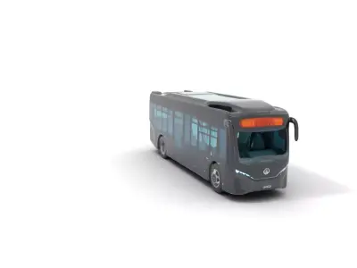 Modern Urban Bus model pack Low-poly 3D model purchase