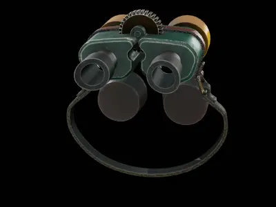 Binoculars Free low-poly 3D model