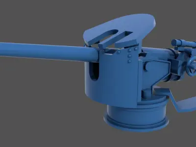 120-40mm WW2 Italian Howitzer-Obice - Commercial lic 1-200 scale 3D print model