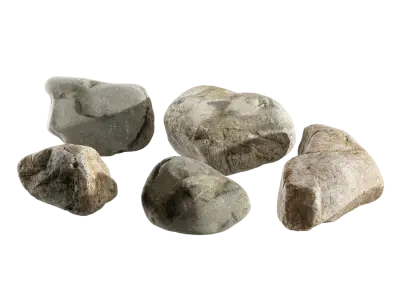  Smooth Monochromatic River Stone Models Collection 