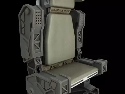 sci-fi seat 3D model