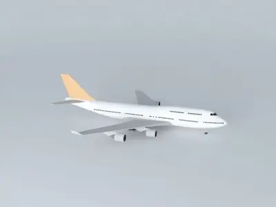 Plane from Santos Dumont Airport 3D model