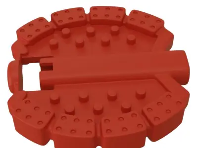 Kids bike pedals collection 3D model