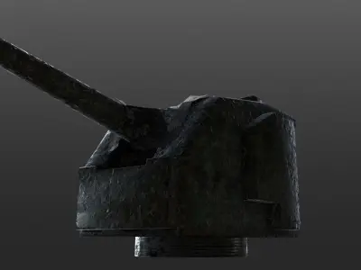 WW2 Bunker game ready Low-poly 3D model