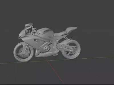 Suzuki GSX 750 3D Model High Detail Sport Motorcycle 3D print model