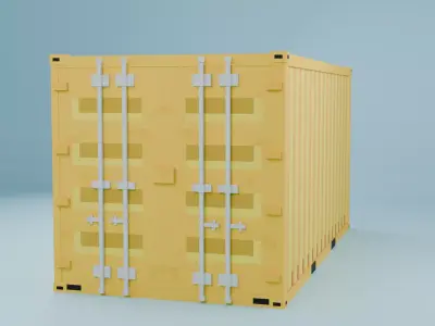 Container Blockbench model Free 3D model