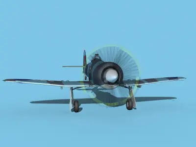 Hawker Sea Fury MKII V04 RN  3D model