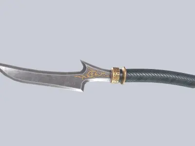 Anubis dagger Low-poly 3D model