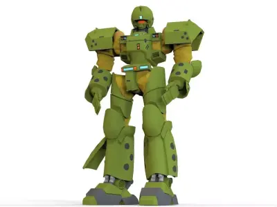 Patlabor Helldiver Low-poly 3D model