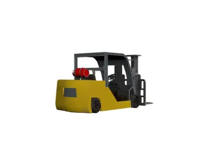forklift Low-poly 3D model from CGTrader - Low-poly