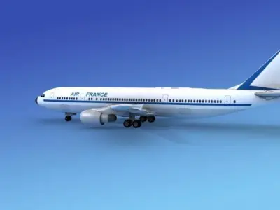 Airbus A300 Air France 3D model