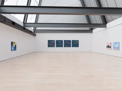 Art Museum Gallery Interior 47 Low-poly 3D model