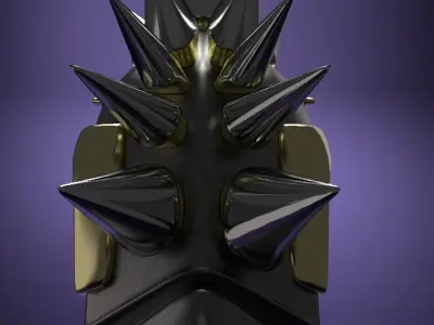 Midieval Spiked Helm 3D model
