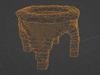 Stone Arch - Ancient Circle - Low-poly Game-ready Model Low-poly 3D model